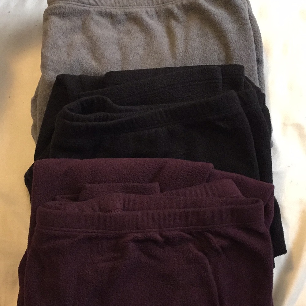 Gilligan & O’Malley XL 3 pairs lot fleece leggings